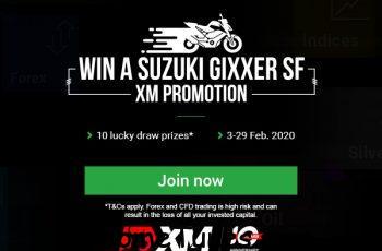 XM দিচ্ছে Suzuki Gixxes SF সহ $4000 এর পুরস্কার